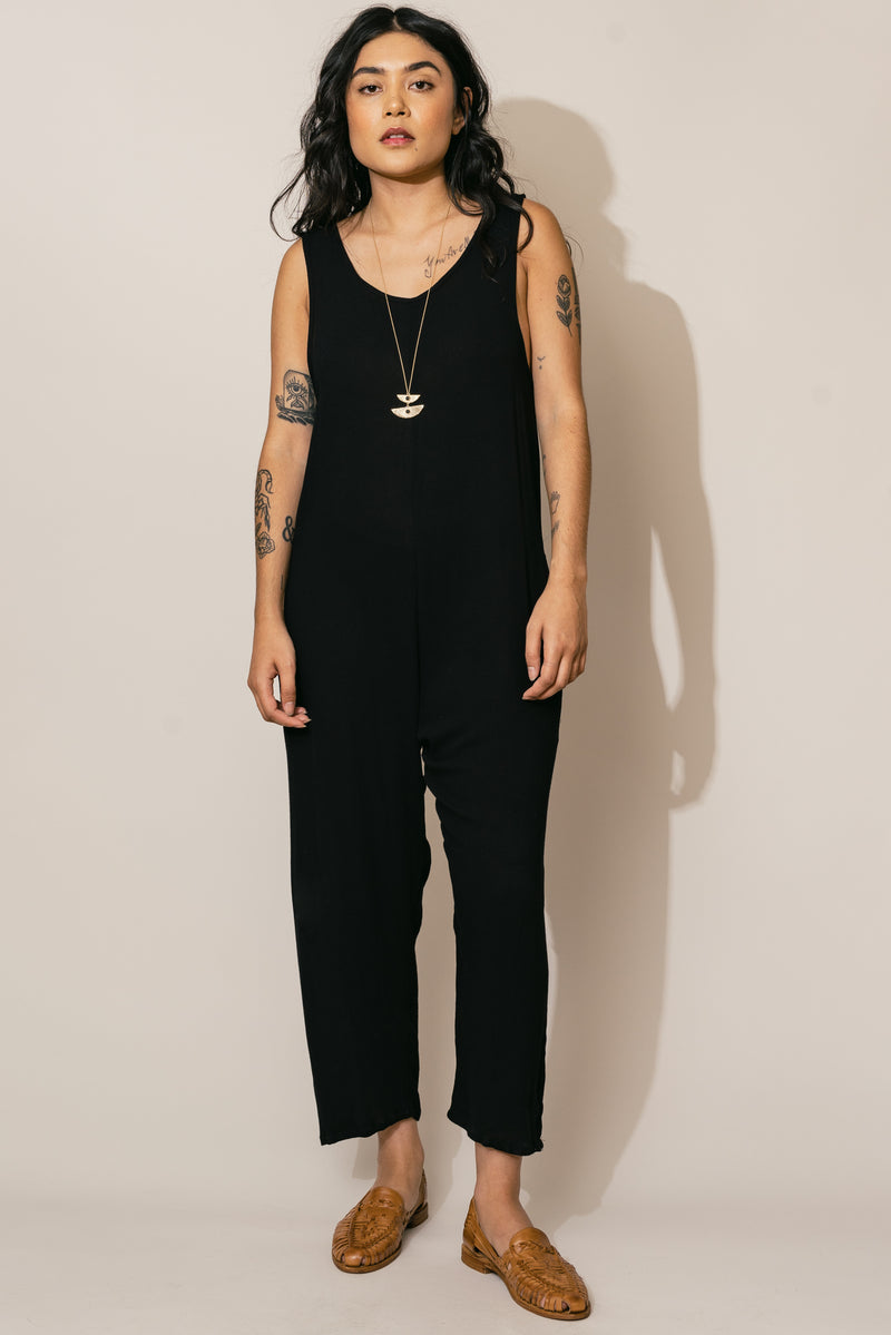 Black Houseline Jumpsuit