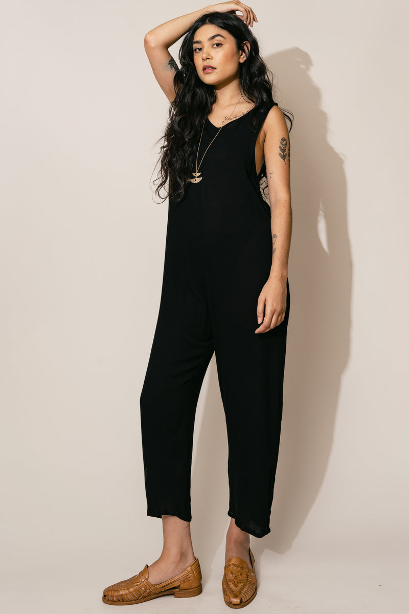 Black Houseline Jumpsuit