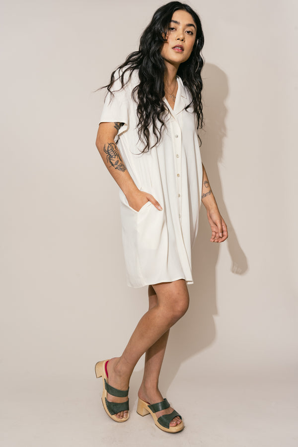 Gerty Dress in Cream
