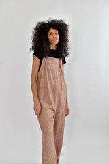 Nell Jumpsuit in Umber Linen