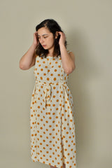 Latoya Dress in Turmeric Polka Dot