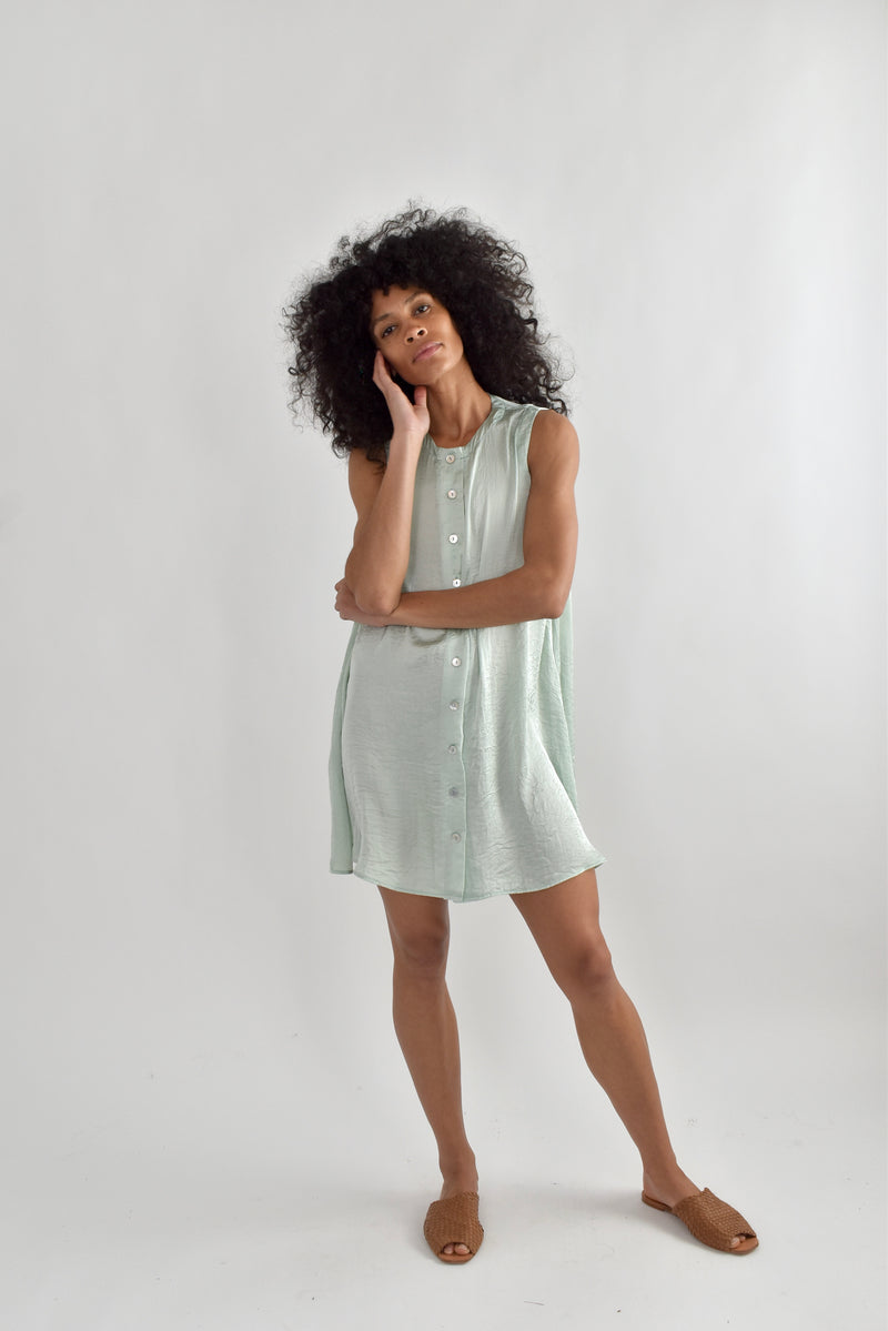 Mayra Dress in Seafoam