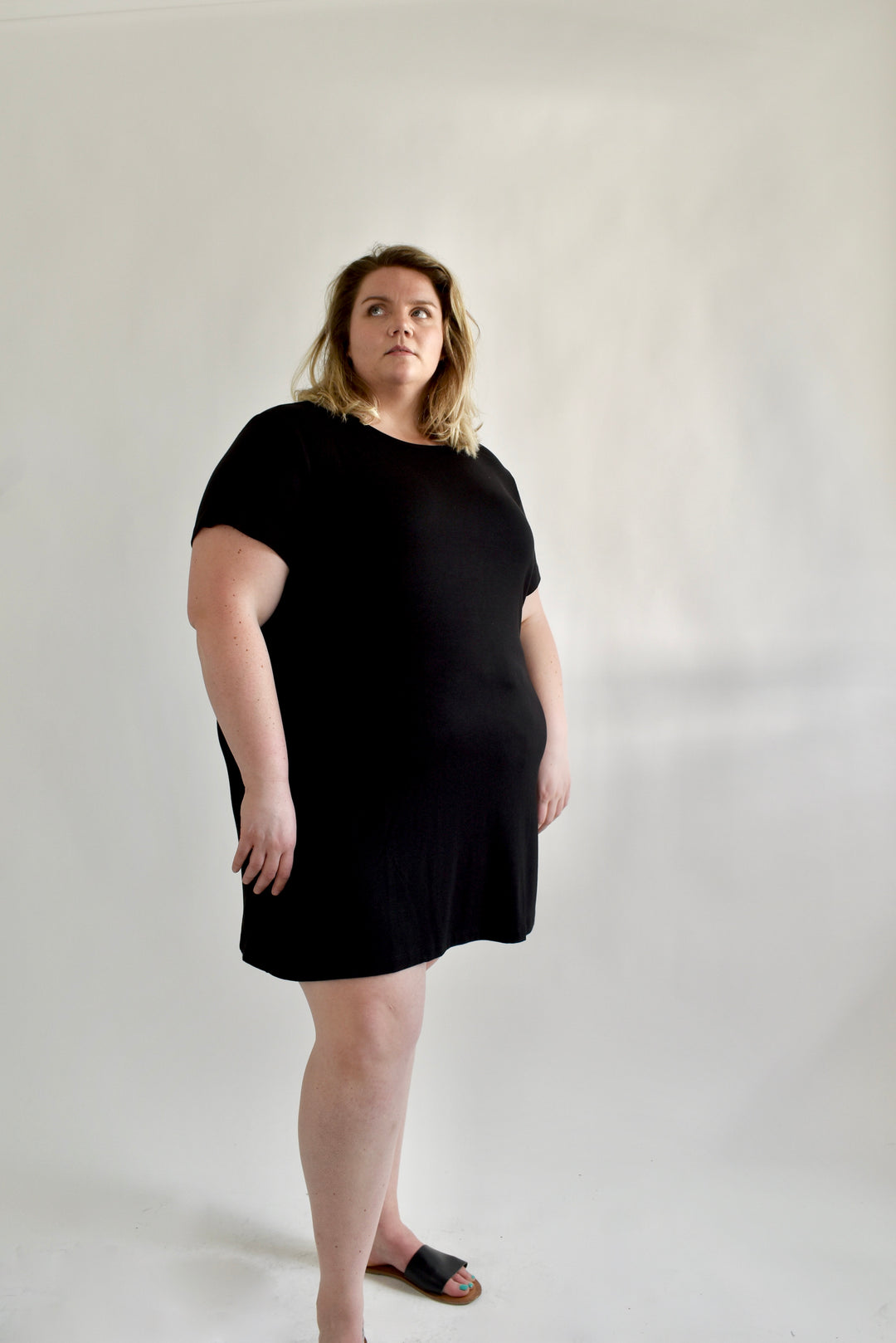 Sammy T-Shirt Dress in Black