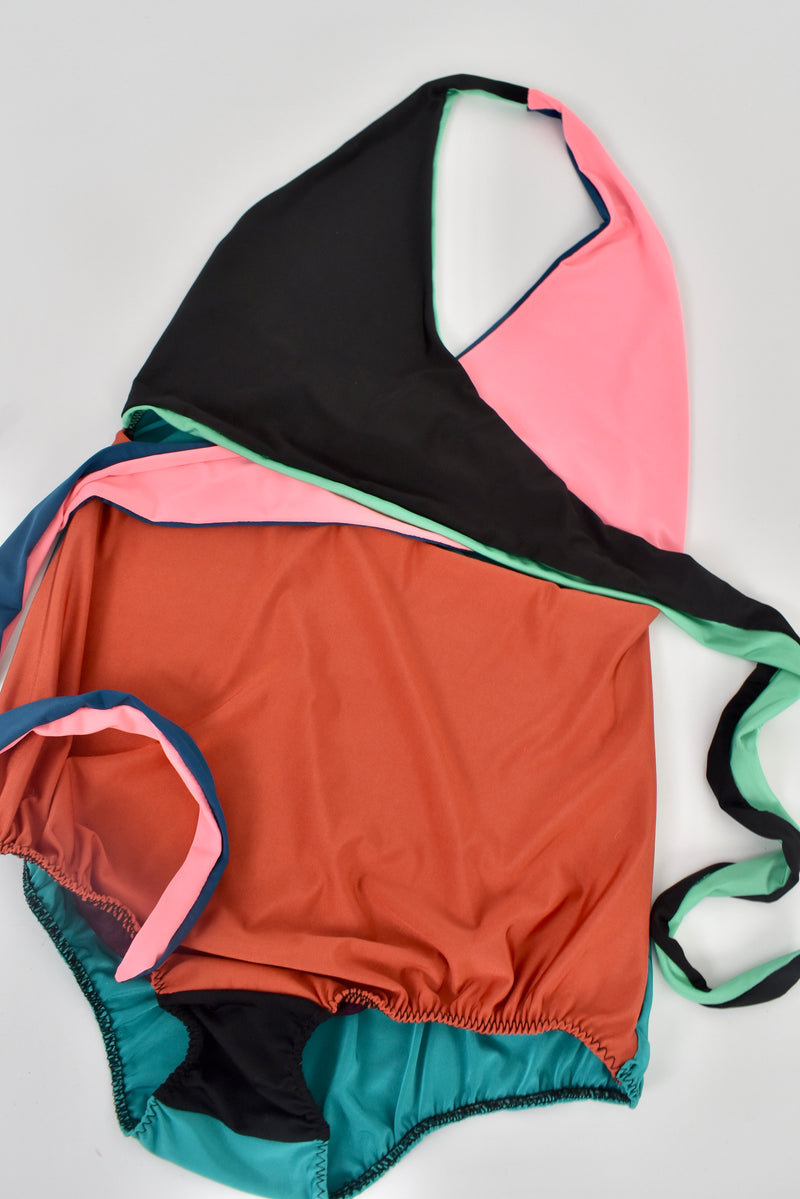 Selka Swimsuit in Zero Waste Multi-Color (OOAK Larges)