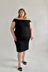 Nora Midi Dress in Black