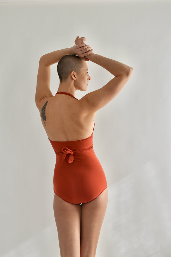 Selka Swimsuit in Tangerine