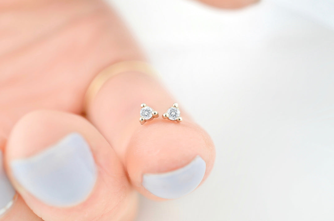 Diamond Perch Studs – Altar PDX