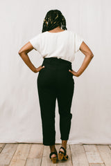 Perfect Pant 2.0 in Black Linen