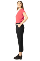 Perfect Pant 2.0 in Black Linen