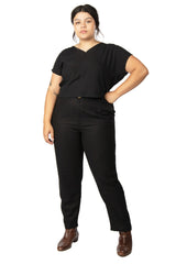 Perfect Pant 2.0 in Black Linen