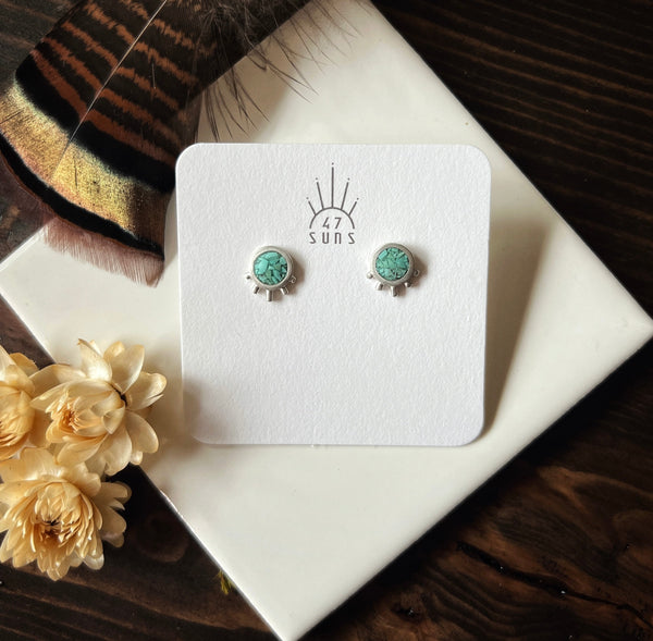 Turquoise Daybreak Studs