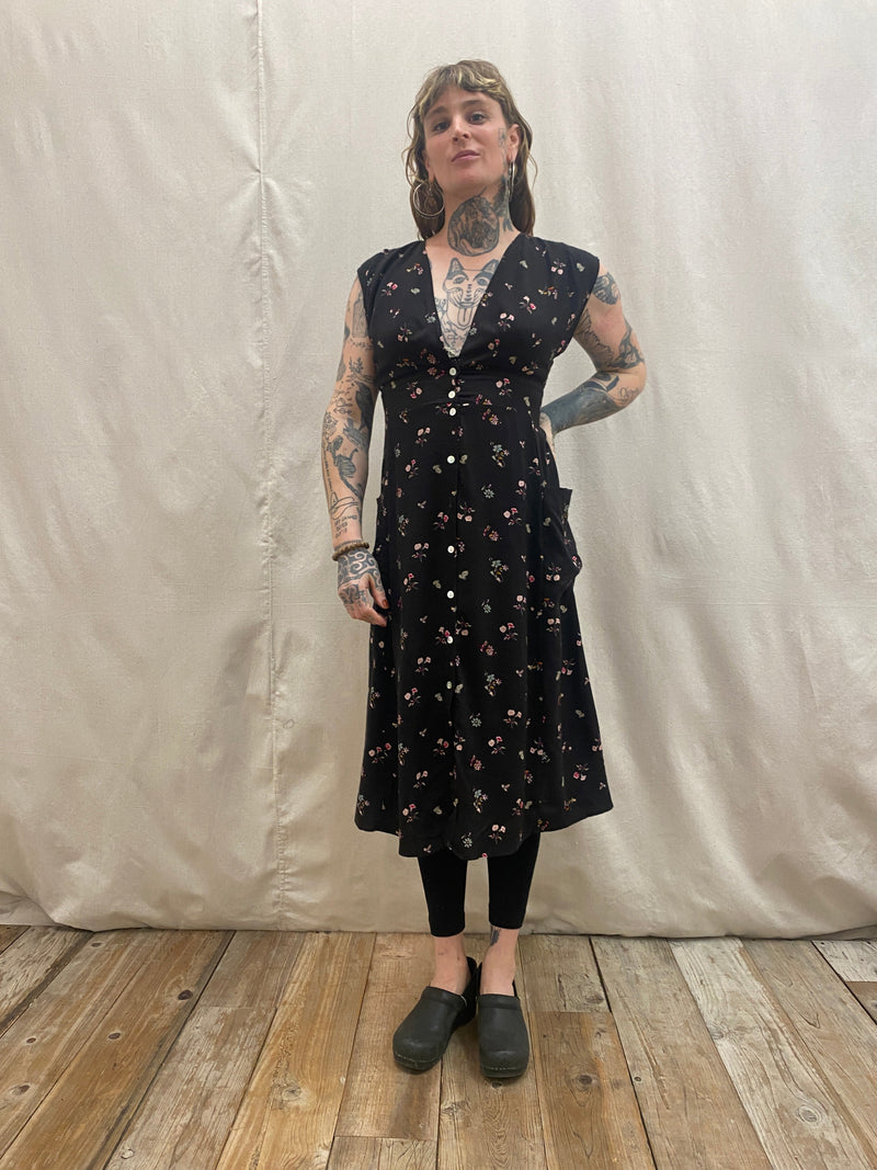 Penelope Dress in Dark Floral