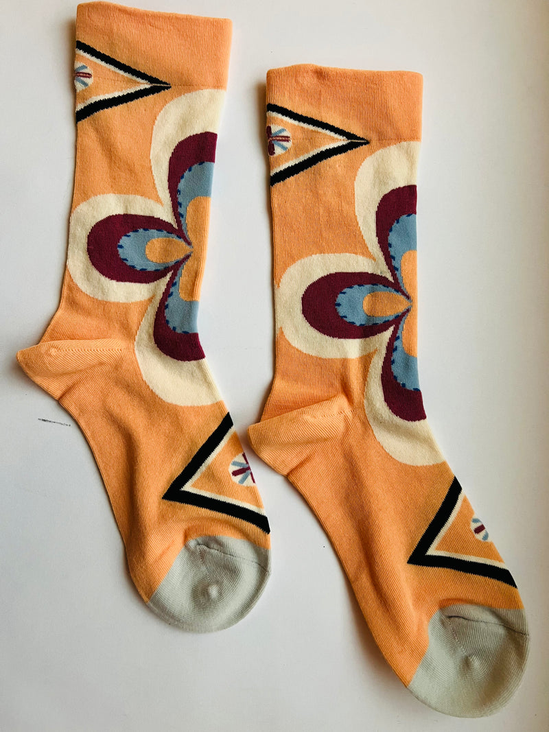 Vibrant Deco Floral Socks