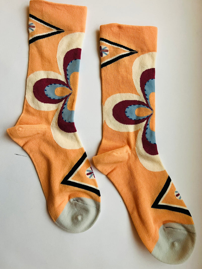 Vibrant Deco Floral Socks