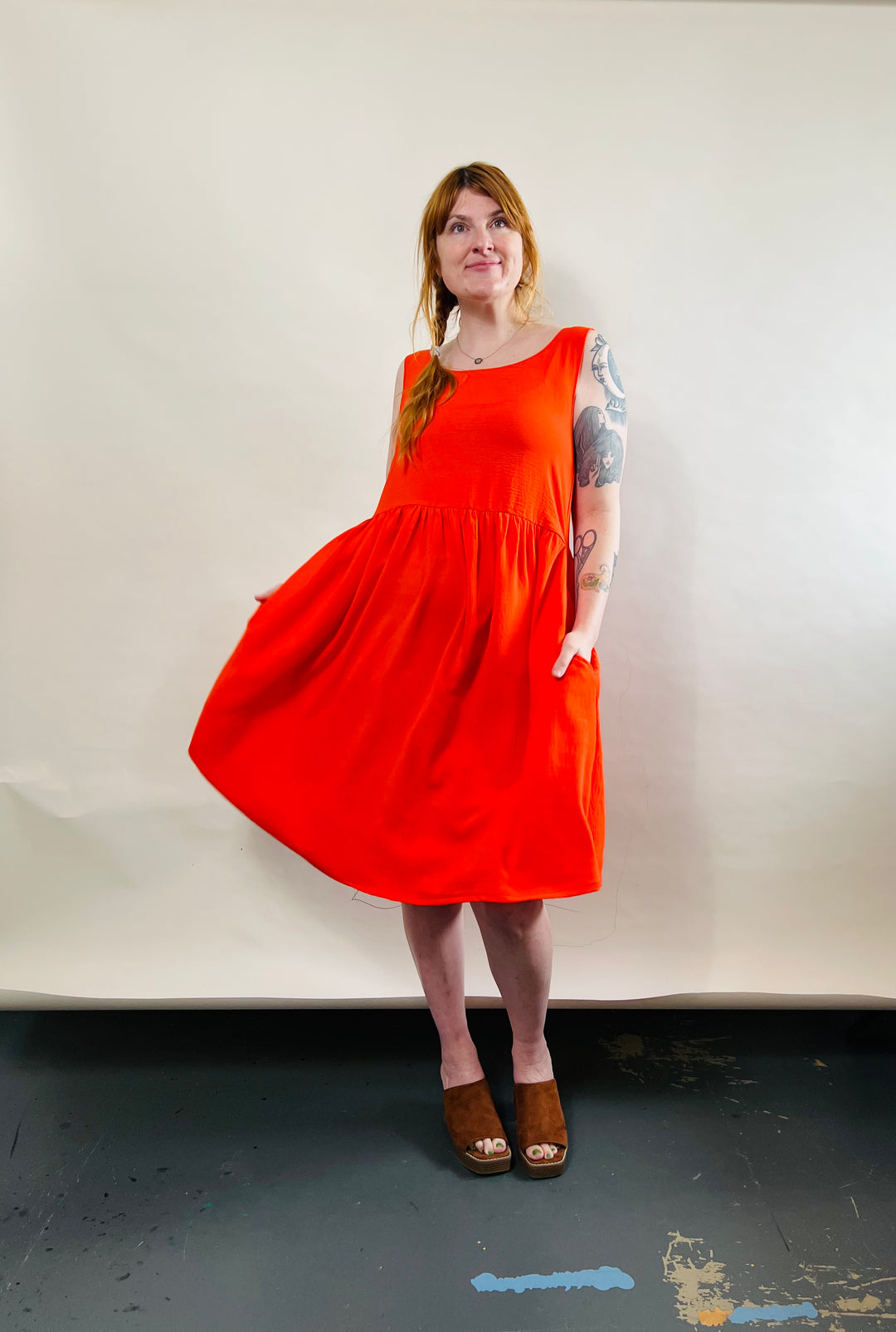 Meredith Dress in Poppy
