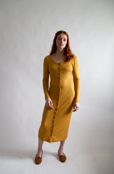 Ila Dress in Golden Turmeric