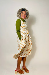 Latoya Dress in Turmeric Polka Dot