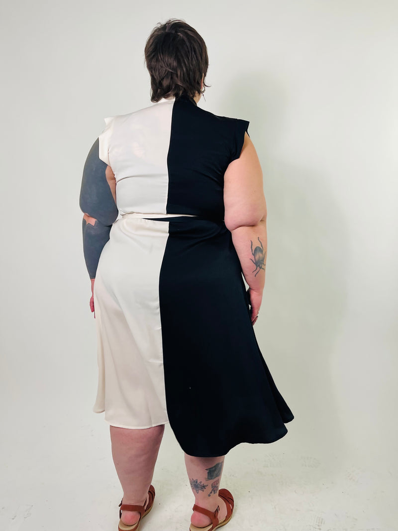 Francis Dress in Two-Tone