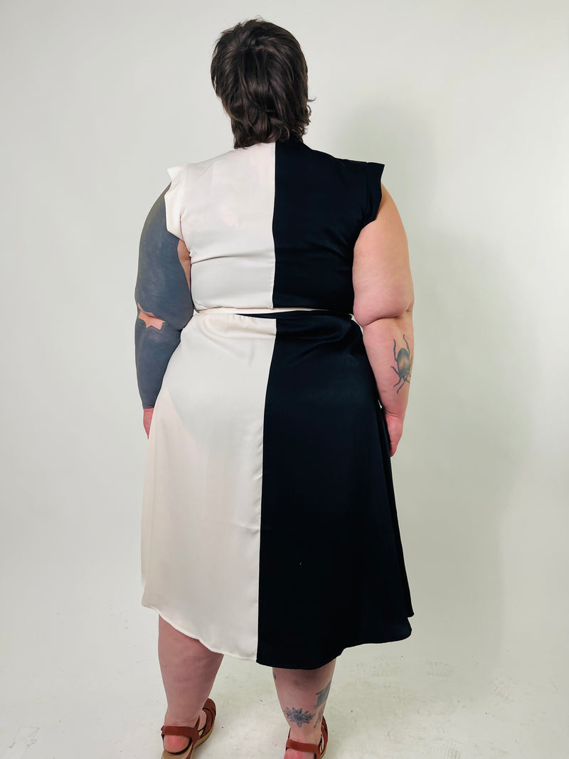 Francis Dress in Two-Tone