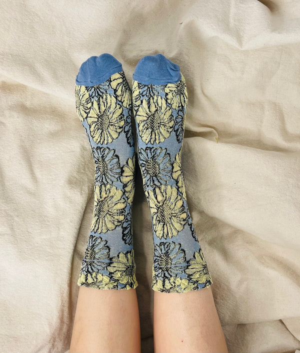 Art Nouveau Floral Sock