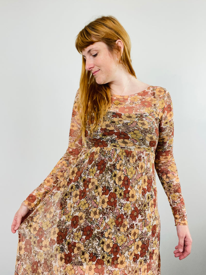 Megumi Dress in Chamomille Rose Floral