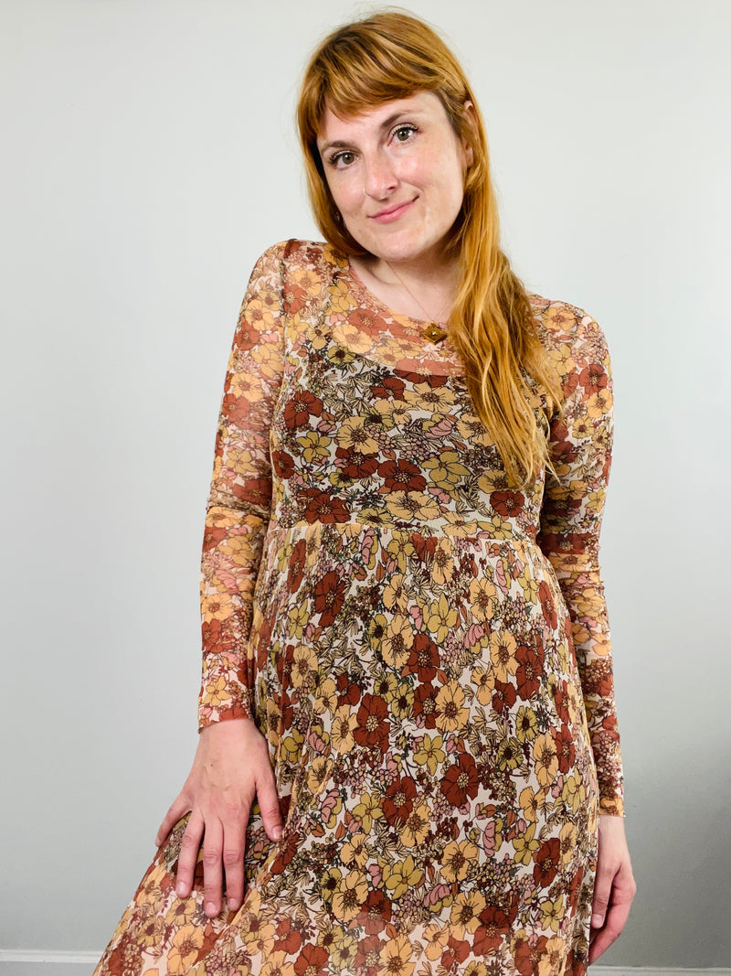 Megumi Dress in Chamomille Rose Floral