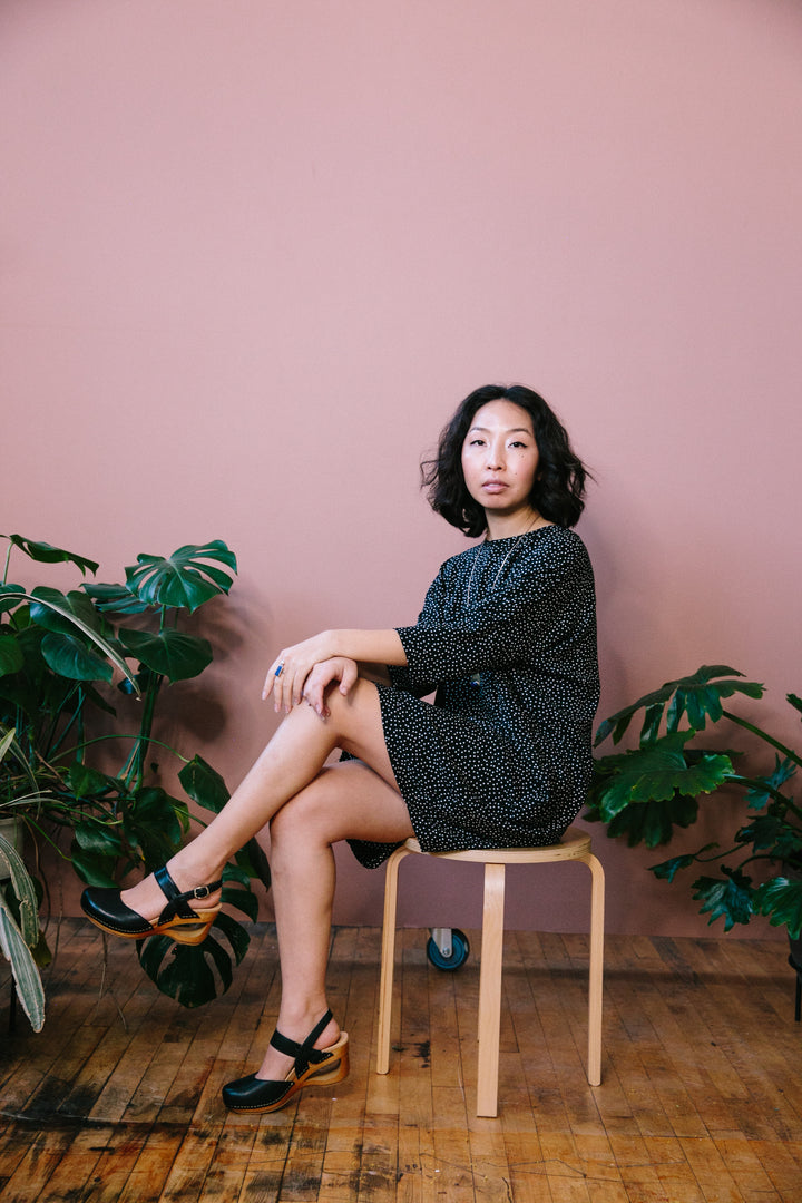 Polka Dot Batwing Dress