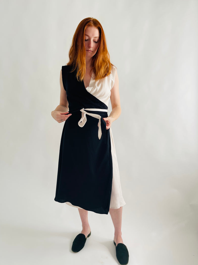 Francis Dress in Two-Tone