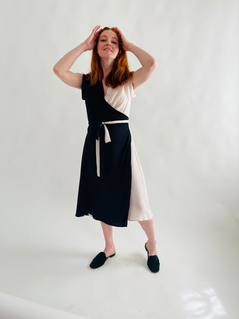 Francis Dress in Two-Tone