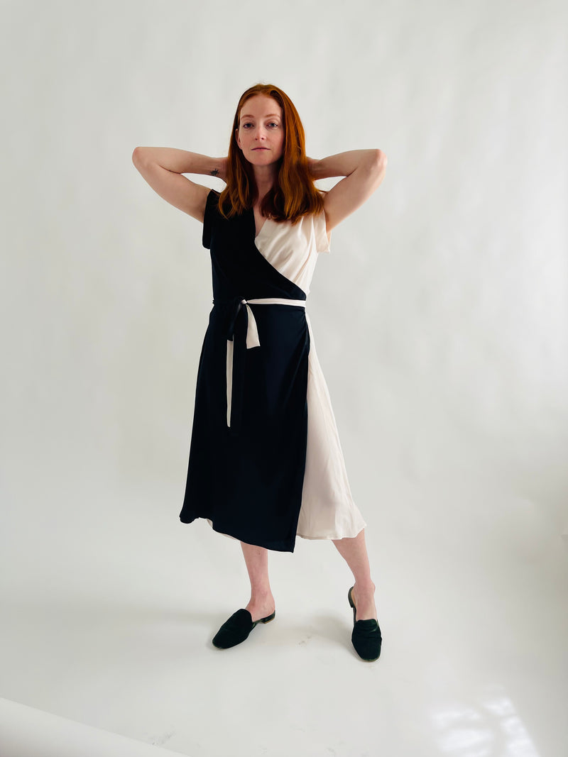 Francis Dress in Two-Tone