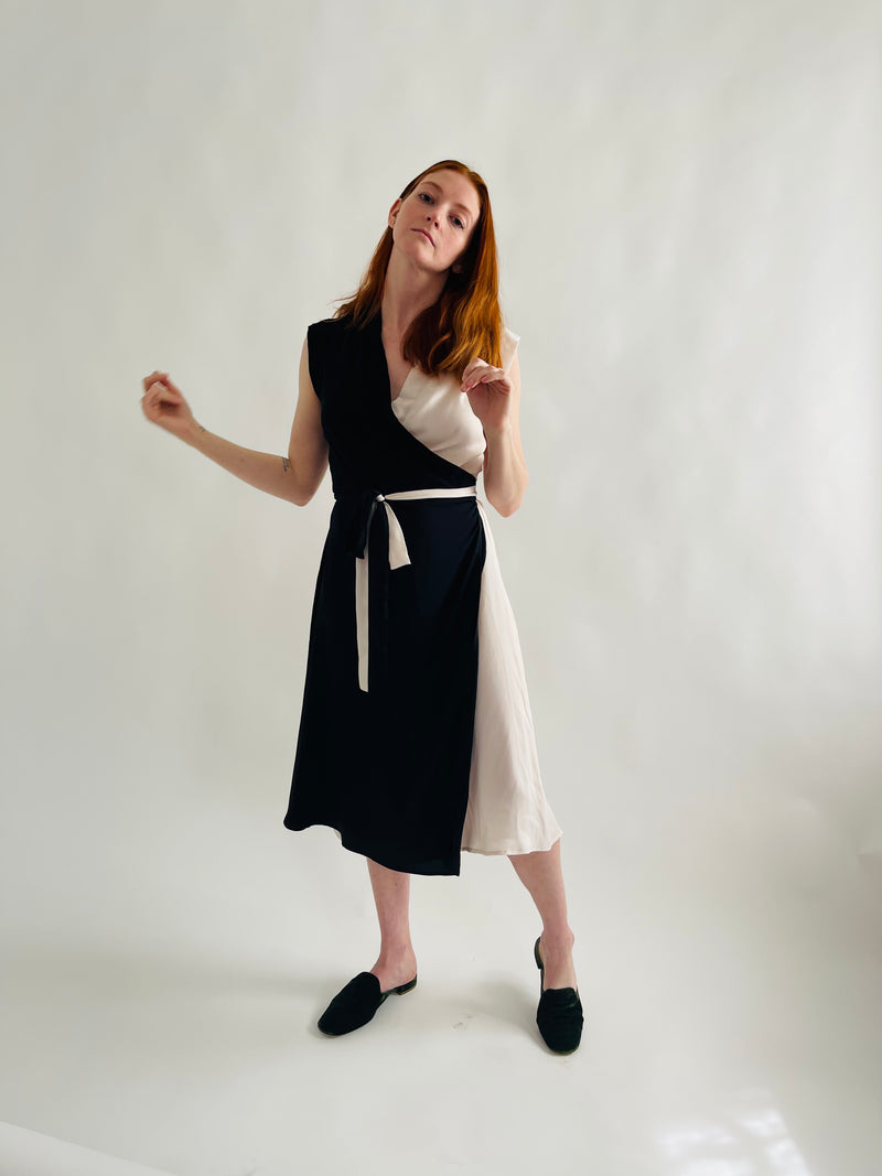 Francis Dress in Two-Tone
