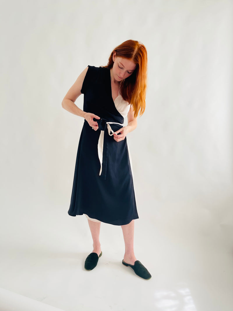 Francis Dress in Two-Tone