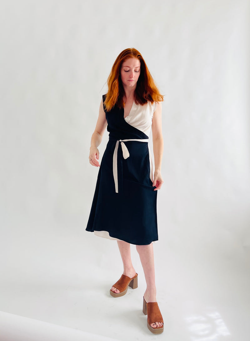 Francis Dress in Two-Tone
