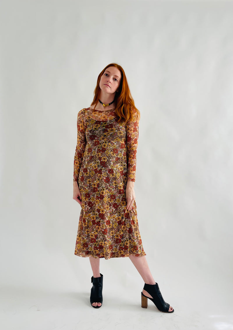 Megumi Dress in Chamomille Rose Floral