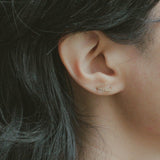 Taurus Stud - Beaded Gold