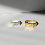 Checkerboard Signet Ring