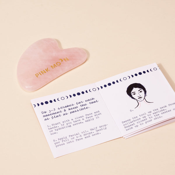 Rose Quartz Gua Sha Facial Tool