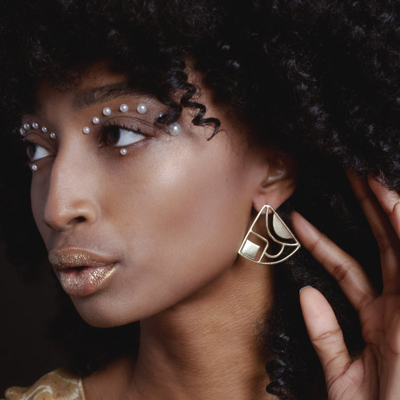 Pop Fan Earrings (2 sizes)