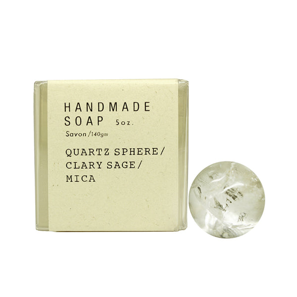 Quartz Sphere Clary Sage Mica Soap