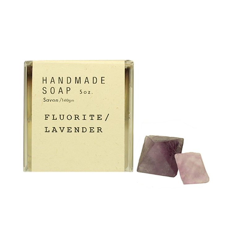 Fluorite, Lavender, and Lavender Flower Soap