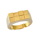 Checkerboard Signet Ring