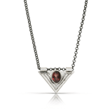 Garnet Trinity Necklace