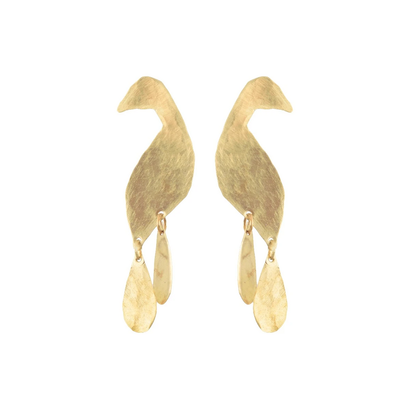 Petite Peacock Earrings