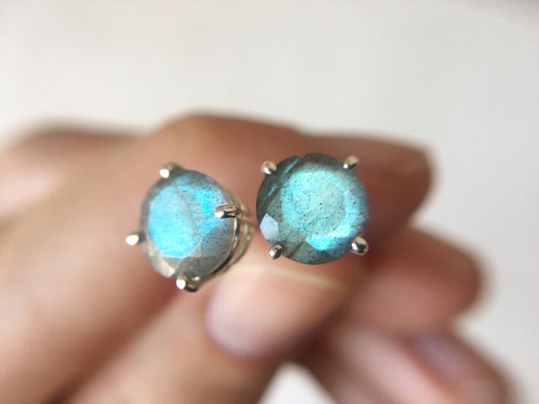 Labradorite Stud Earrings