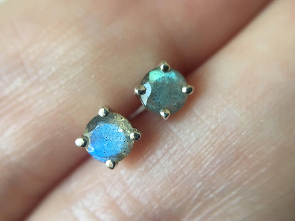 Labradorite Stud Earrings