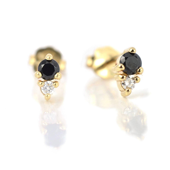 Black and White Diamond Studs