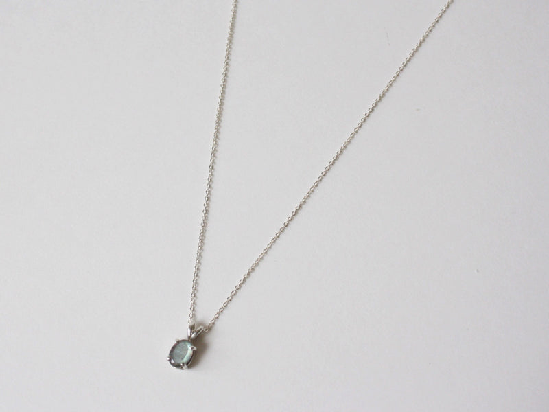 Labradorite Necklace, 7x5 Oval