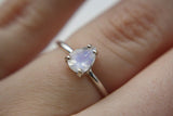 Faceted Moonstone Ring