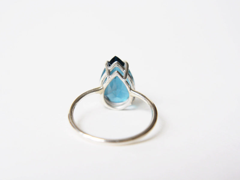 Pear Cut London Blue Topaz