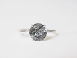 Black Rutilated Quartz Ring